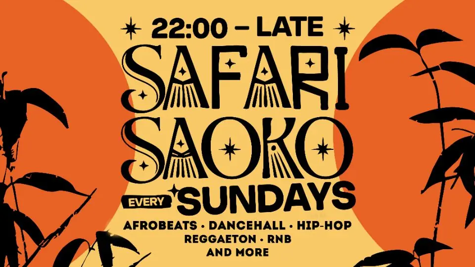 SAFARI SAOKO SUNDAYS @ Aleksin Piha I 26.7.2026 🌴 🐆🔥 — Aleksin piha, Helsinki