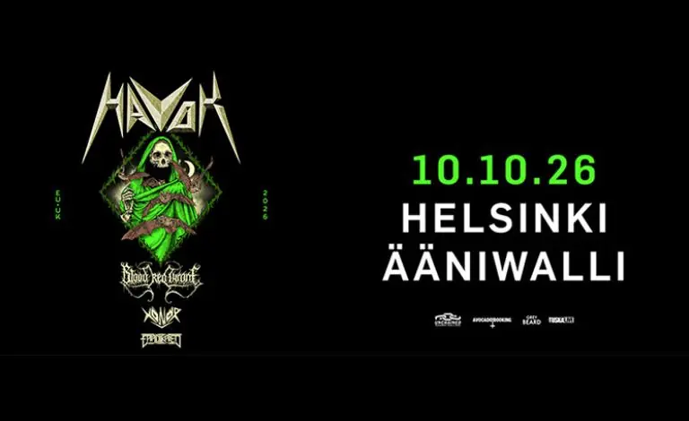 HAVOK & supports: Blood Red Throne, Xonor, Eradikated — Ääniwalli, Helsinki